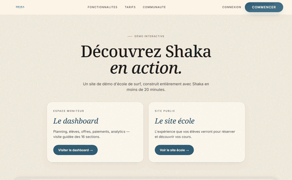 Écran ou GIF — Shaka Surf